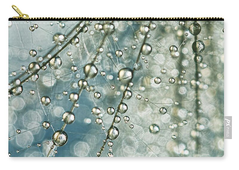 Thistle Zip Pouch featuring the photograph Fairy Rain by Sharon Johnstone