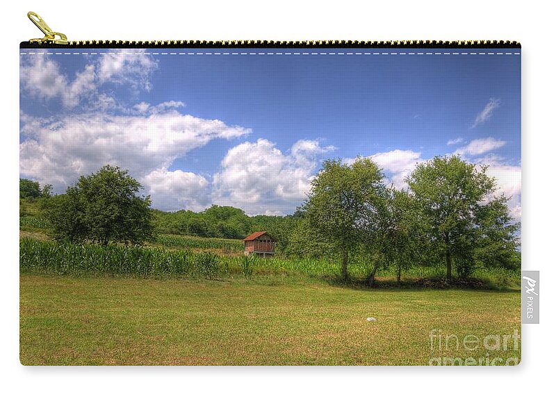 House Zip Pouch featuring the photograph Farm house by Dejan Jovanovic