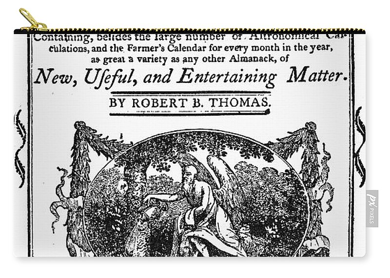 Canvas Shopping Tote Bag The Old Farmers 1860 Almanac by Robert B Thomas Beach for Women