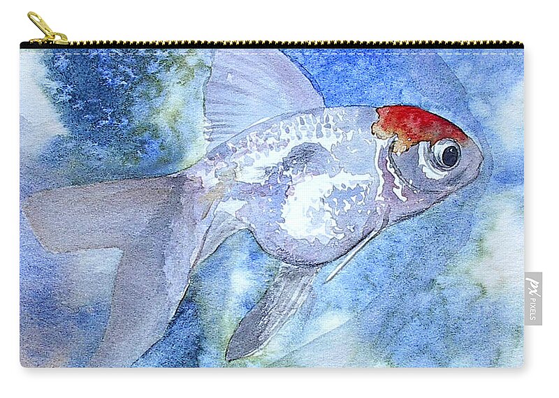 Fish Zip Pouch featuring the painting Fillet by J Vincent Scarpace