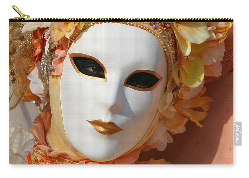 Venice Zip Pouch featuring the photograph Floral Queen Portrait 2 by Donna Corless