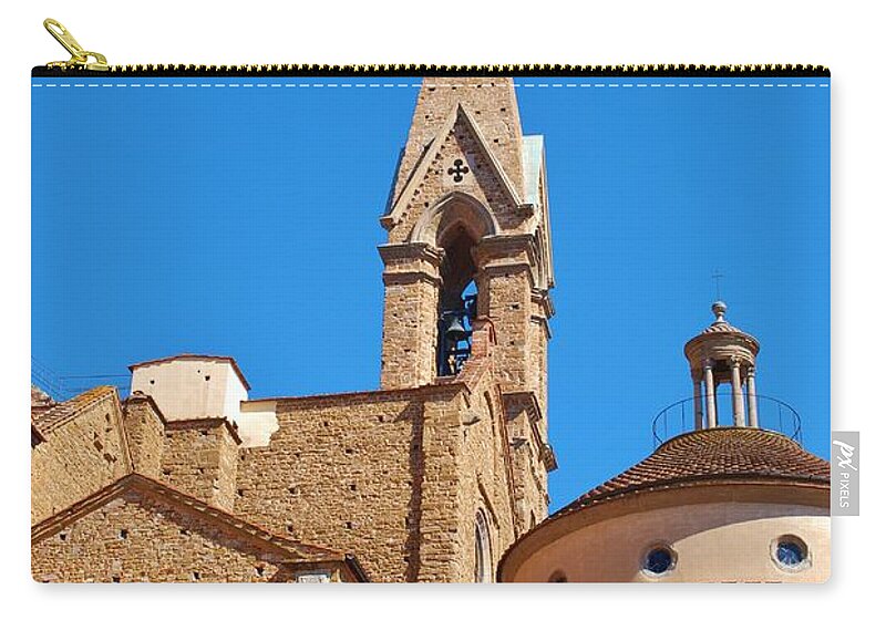 Florence Zip Pouch featuring the photograph Florence Steeple by Dany Lison