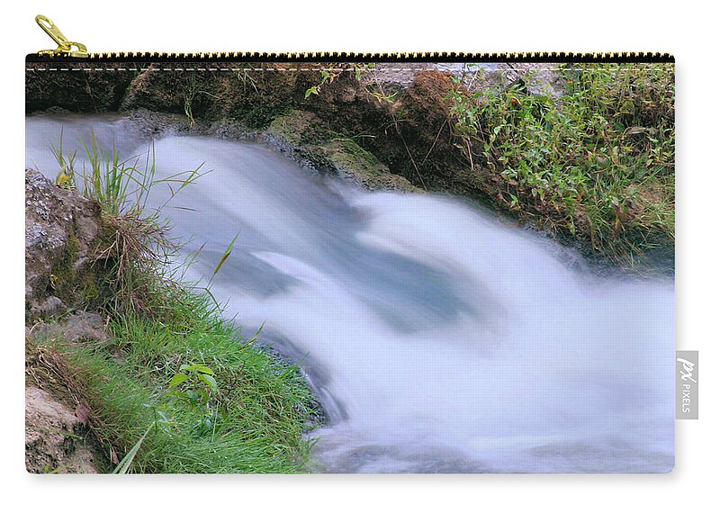 Freely Flowing Zip Pouch featuring the photograph Freely Flowing by Kristin Elmquist