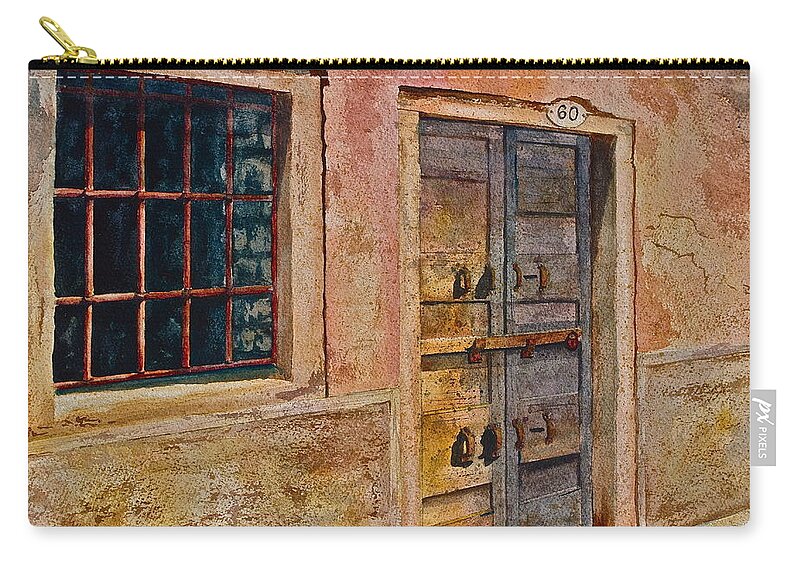 Jail Zip Pouch featuring the painting Fresh Air by Frank SantAgata