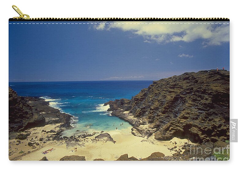 Hawaii Zip Pouch featuring the photograph From Here To Eternity Beach by Mark Gilman