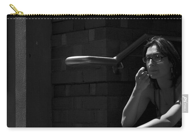 Australia Zip Pouch featuring the photograph From The Shadow by Lee Stickels