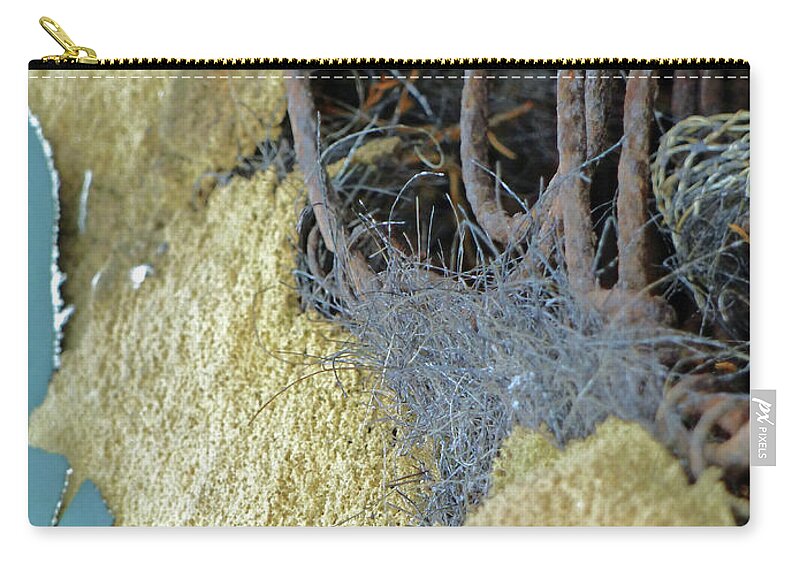 Industrial Zip Pouch featuring the photograph Fuzzy Notion by Newel Hunter