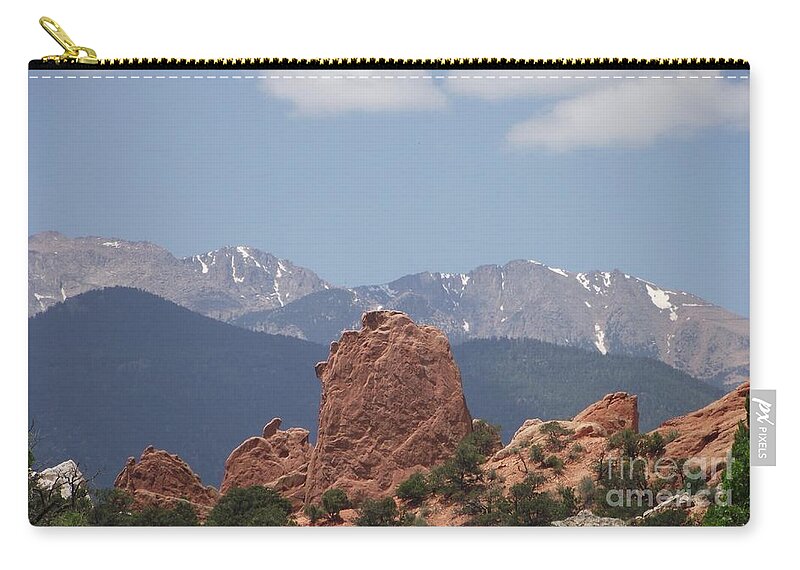 Colorado Zip Pouch featuring the photograph Garden of The Gods by Michelle Welles