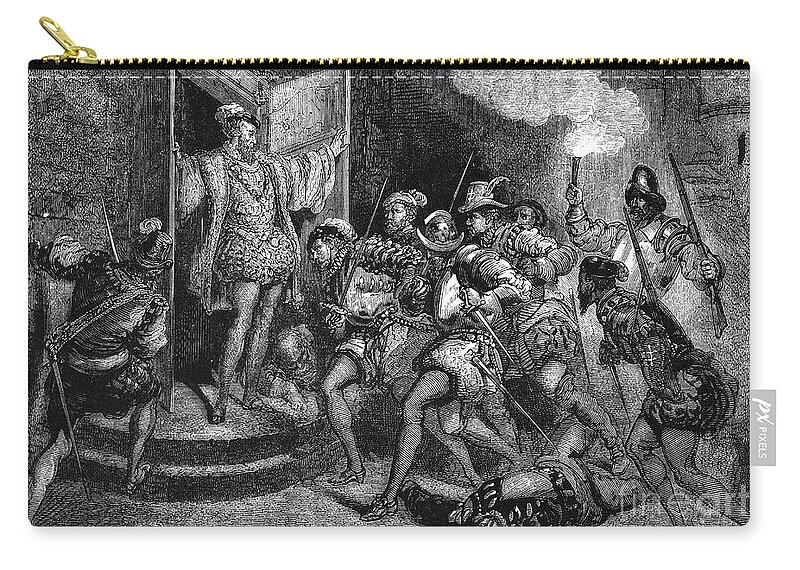 1572 Zip Pouch featuring the photograph GASPARD de COLIGNY by Granger