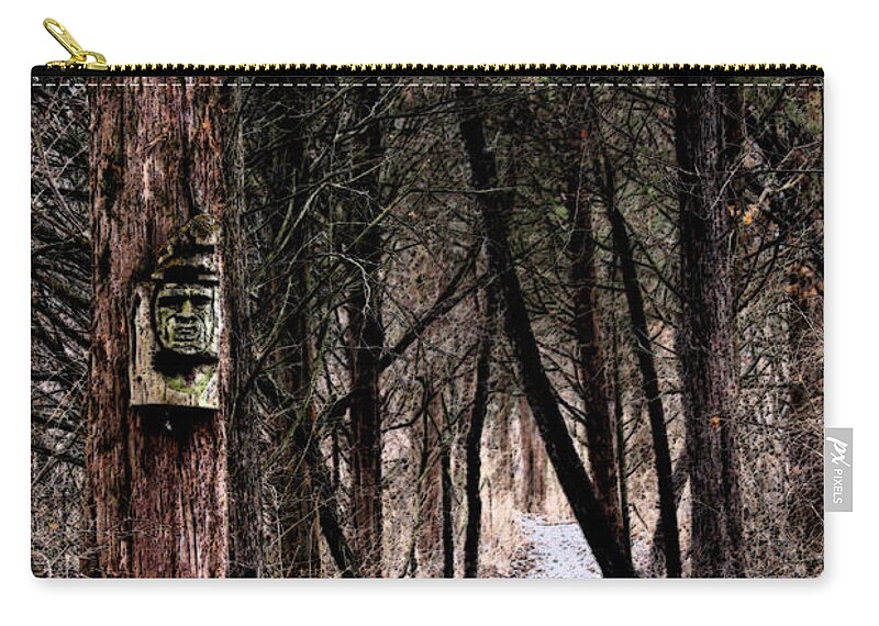 Forest Zip Pouch featuring the photograph Gently Into The Forest My Friend by Marie Jamieson