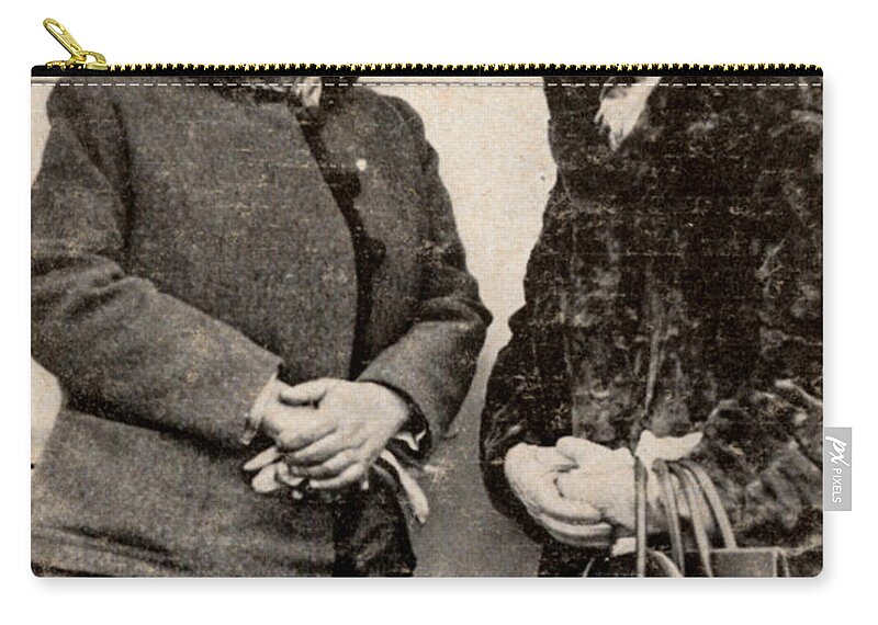 History Zip Pouch featuring the photograph Gertrude Stein And Alice B. Toklas by Photo Researchers