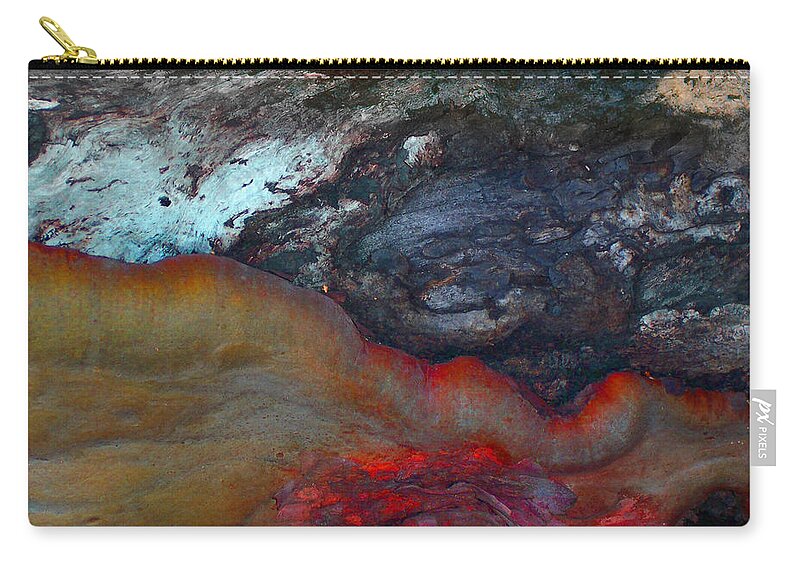 Landscape Zip Pouch featuring the digital art Getting Hot by Richard Laeton