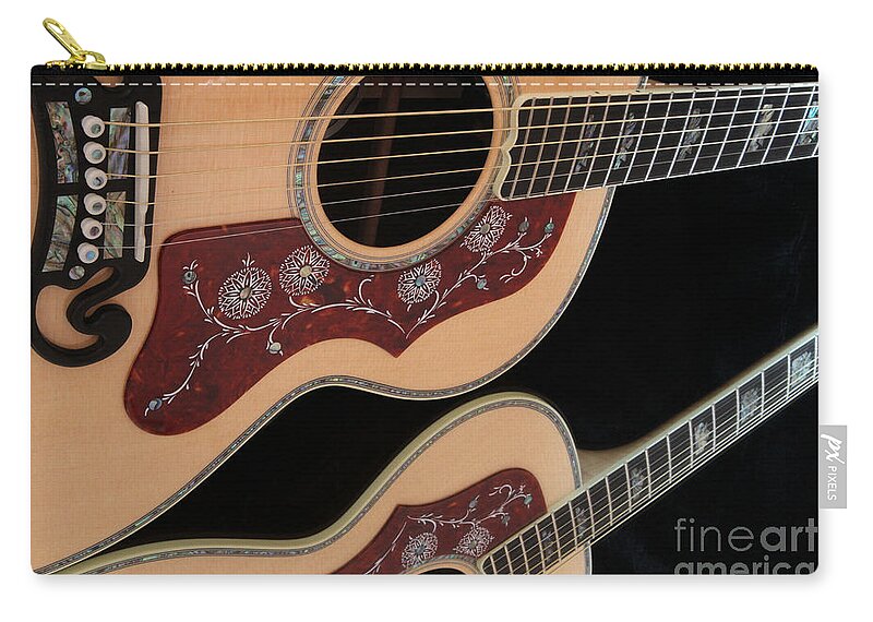 Guitar Zip Pouch featuring the photograph Gibson sj200 by Edward R Wisell