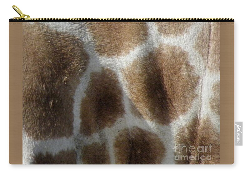 Giraffe Zip Pouch featuring the photograph Giraffe Body Print by Kim Galluzzo