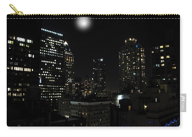 New York Zip Pouch featuring the photograph Gotham City by David Dehner