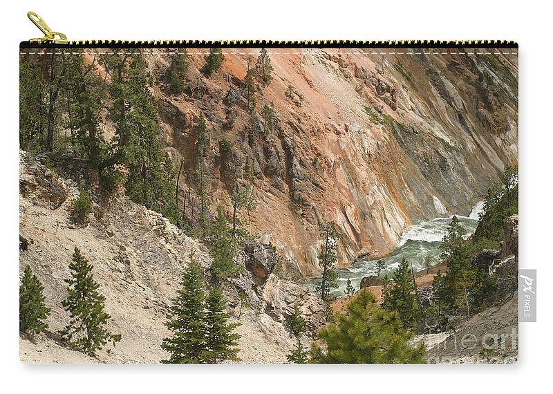 Grand Canyon Zip Pouch featuring the photograph Grand Canyon and Yellowstone River by Living Color Photography Lorraine Lynch