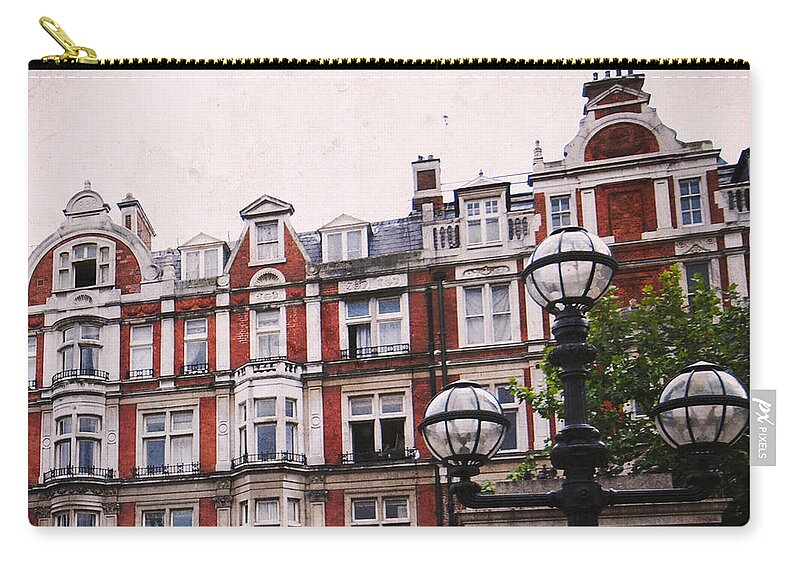 Art Zip Pouch featuring the photograph Great Russell St Apartments by David Waldo