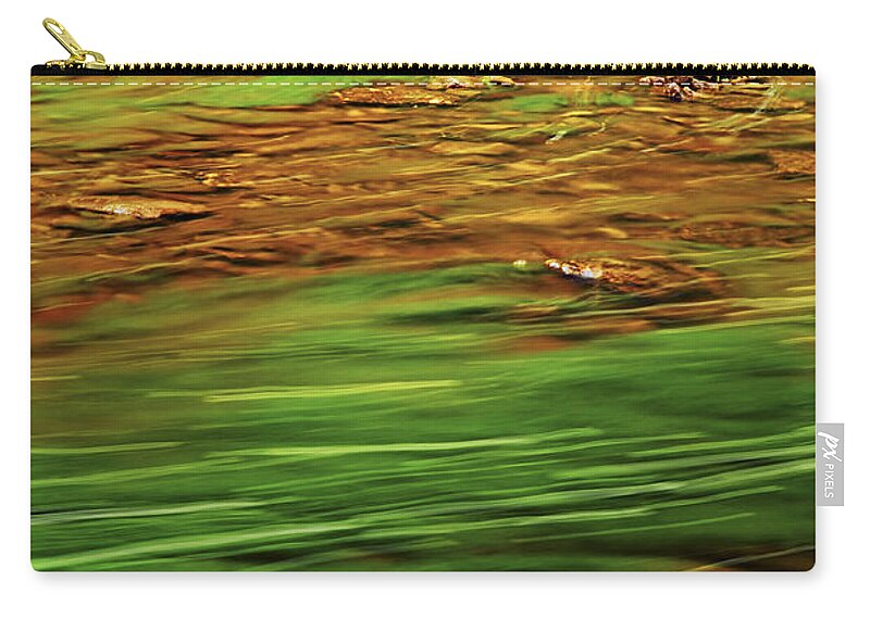 River Zip Pouch featuring the photograph Green river by Elena Elisseeva