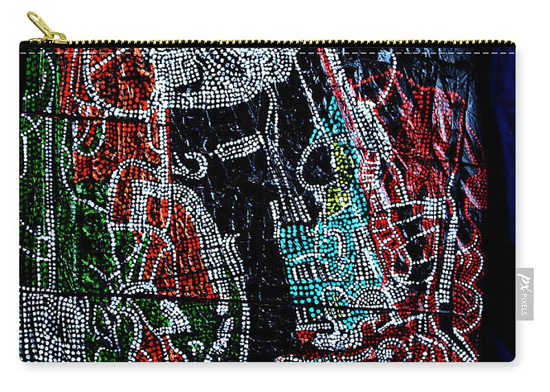 Jesus Zip Pouch featuring the painting Guardian Knight of the Orient by Gloria Ssali