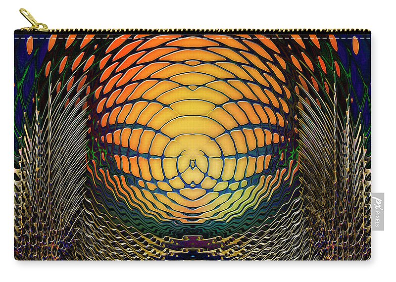 Light Zip Pouch featuring the digital art Guardians of the Light Within by Barbara Berney