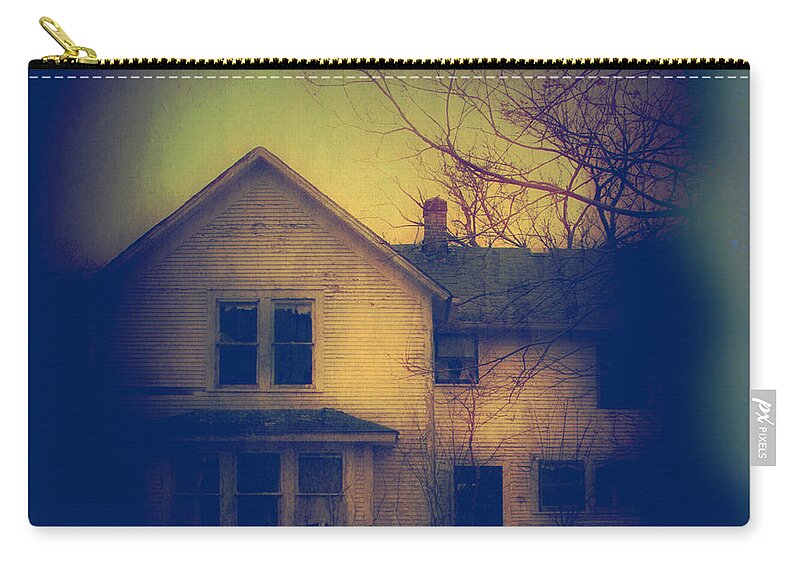 House Zip Pouch featuring the photograph Haunted House by Jill Battaglia