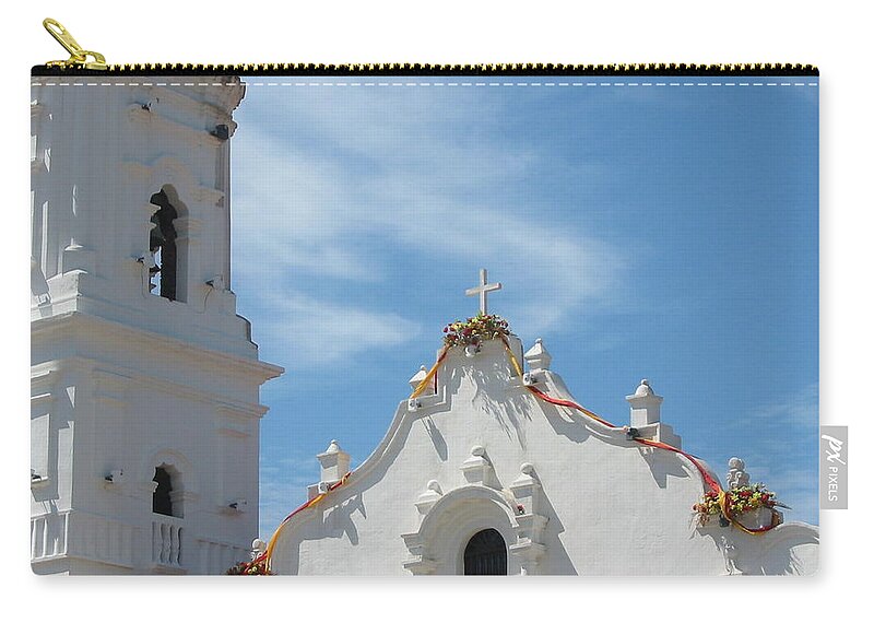 Panama Zip Pouch featuring the photograph Heavenly Roofline by Julia Springer