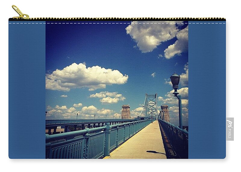 Bridge Zip Pouch featuring the photograph Hello Beautiful Day by Katie Cupcakes