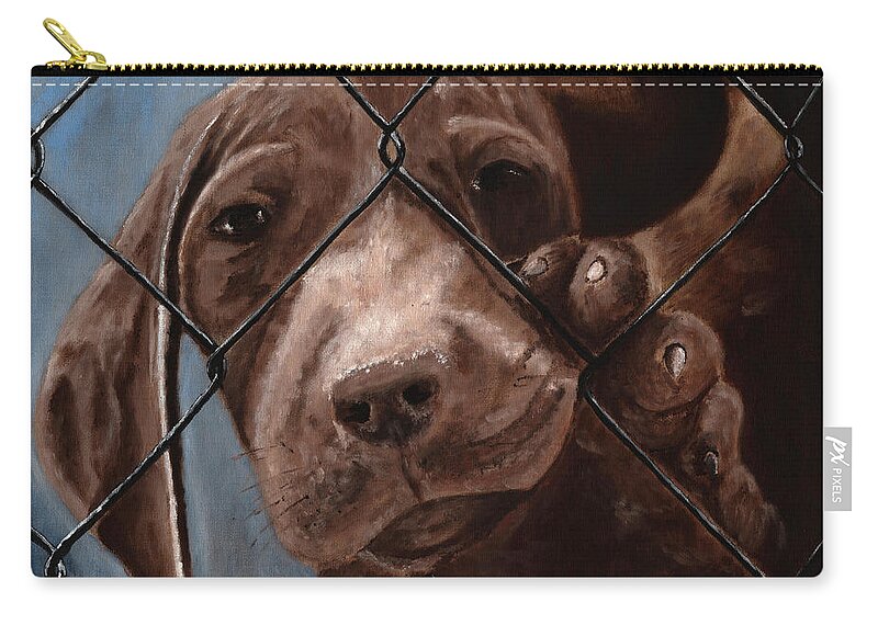 Pet Carry-all Pouch featuring the painting Help Release Me I by Vic Ritchey