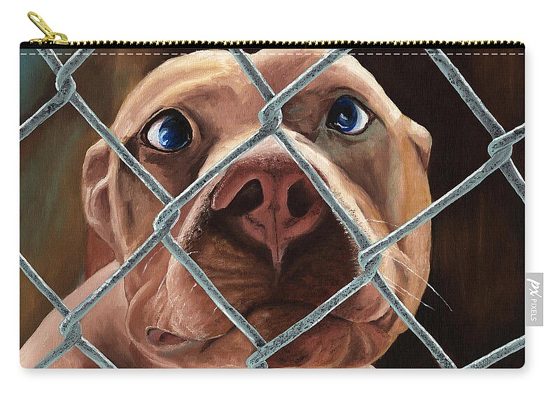 Pet Zip Pouch featuring the painting Help Release Me III by Vic Ritchey