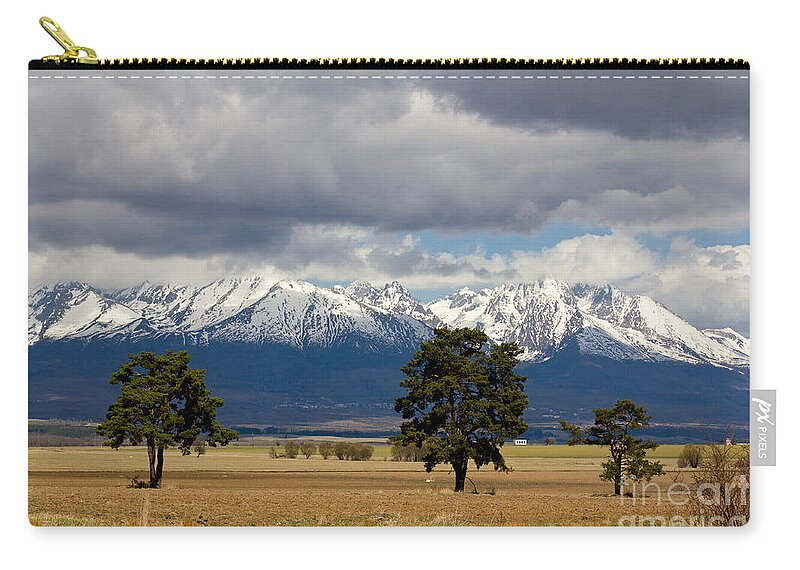 High Zip Pouch featuring the photograph High Tatras - Vysoke Tatry by Les Palenik
