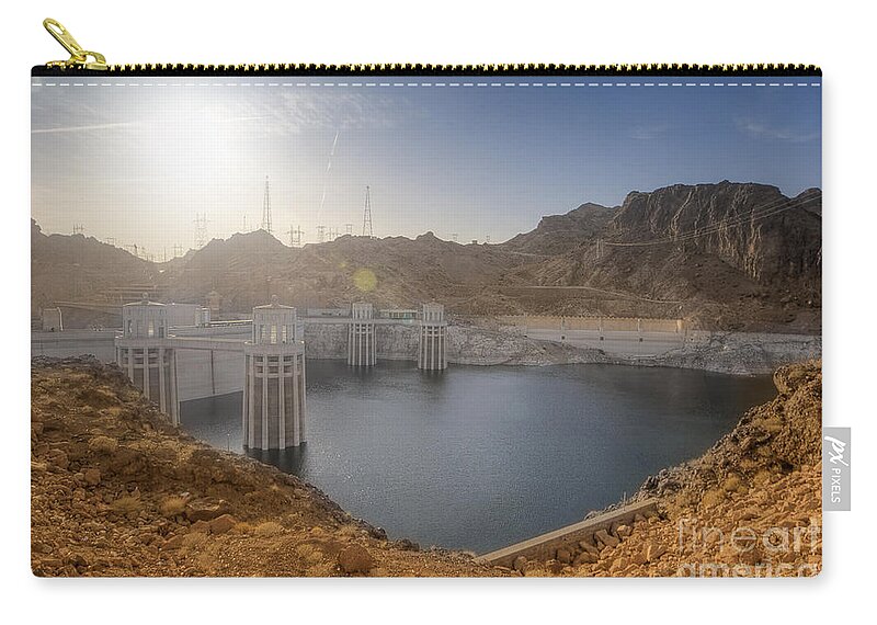 Yhun Suarez Carry-all Pouch featuring the photograph Hoover Dam by Yhun Suarez