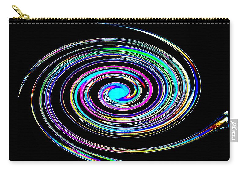 Abstract Zip Pouch featuring the photograph In A Whirl by Steve Purnell