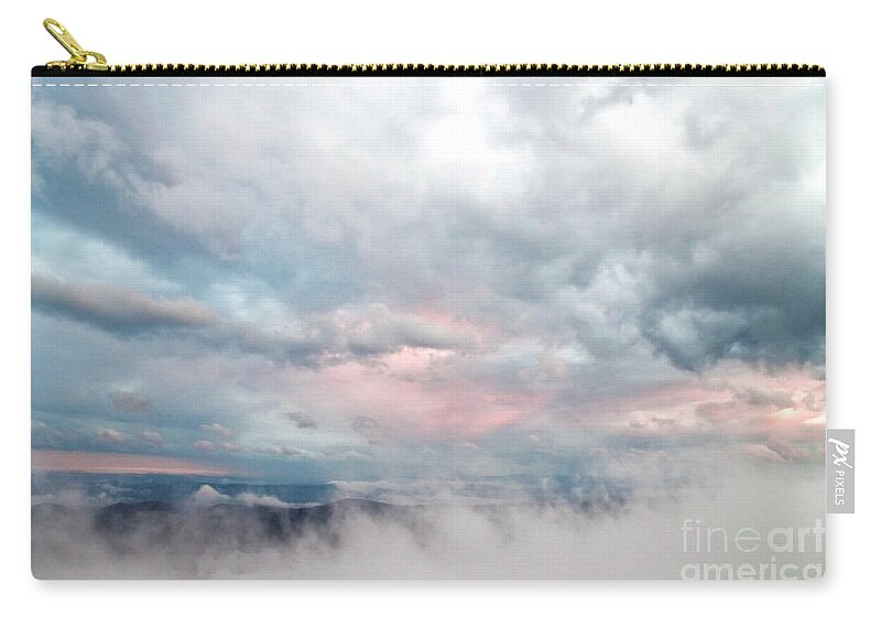 Sunset Zip Pouch featuring the photograph In the Clouds by Jeannette Hunt