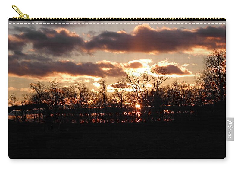 Sunset Carry-all Pouch featuring the photograph In The Deep Of Sunset by Kim Galluzzo Wozniak