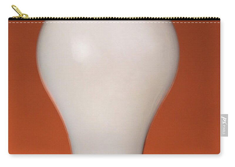 Object Zip Pouch featuring the photograph Incandescent Light Bulb by Photo Researchers, Inc.