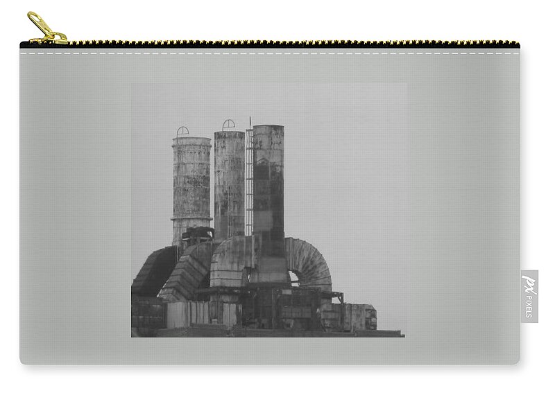 Smoke Stacks Zip Pouch featuring the photograph Industry by Michele Nelson