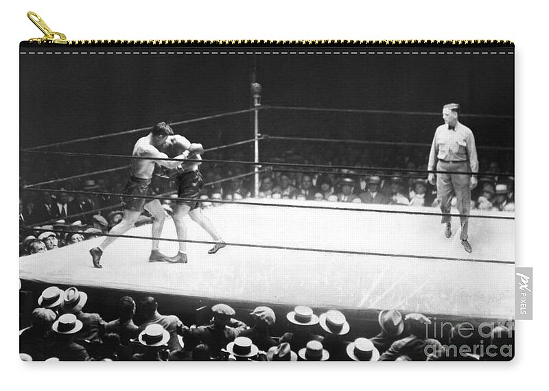 1927 Zip Pouch featuring the photograph Jack Dempsey (1895-1983) by Granger