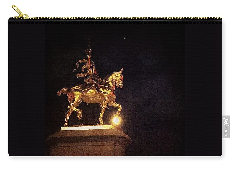 Jeanne Zip Pouch featuring the photograph Jeanne D'arc And A Single Star by Katie Cupcakes