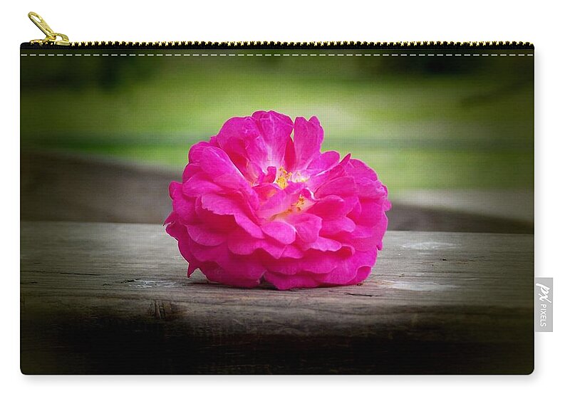 Digital Photography Zip Pouch featuring the photograph Just a Rose by Christy Leigh