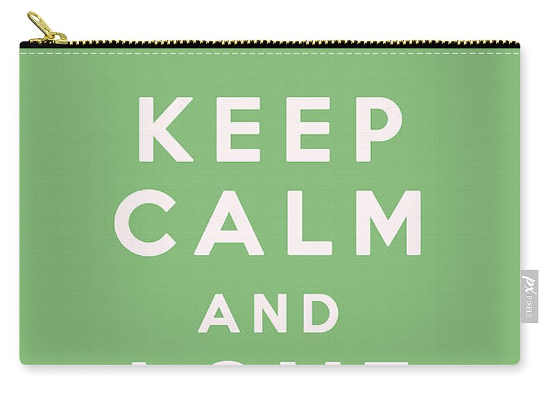 Keep Calm And Love Cupcakes Zip Pouch featuring the digital art Keep Calm and Love Cupcakes by Georgia Clare