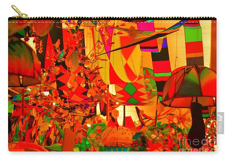 Kites Zip Pouch featuring the photograph Kite Kafe by Julie Lueders 