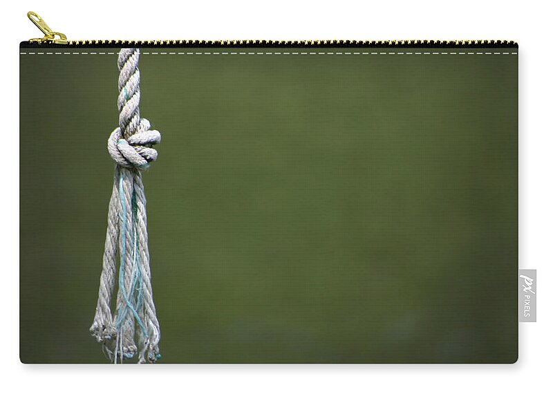 Rope Zip Pouch featuring the photograph Knot by Kelly Hazel