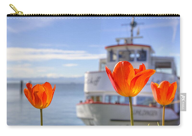 Uhldingen Zip Pouch featuring the photograph Lake Constance by Joana Kruse
