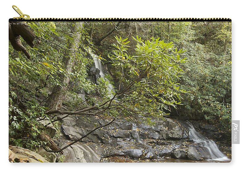 Laurel Falls Zip Pouch featuring the photograph Laurel Falls 6226 by Michael Peychich