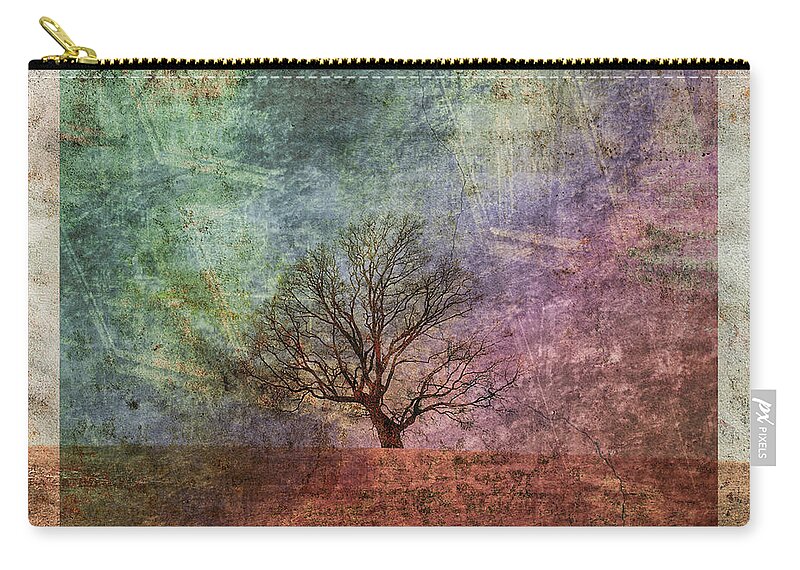 Tree Zip Pouch featuring the photograph Lean On Me by Trish Tritz