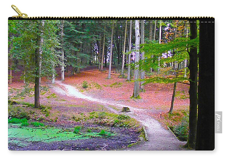 Tree Zip Pouch featuring the photograph Lets take a walk by Go Van Kampen