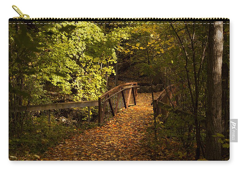 Fall Zip Pouch featuring the photograph Light My Way by Robin Webster