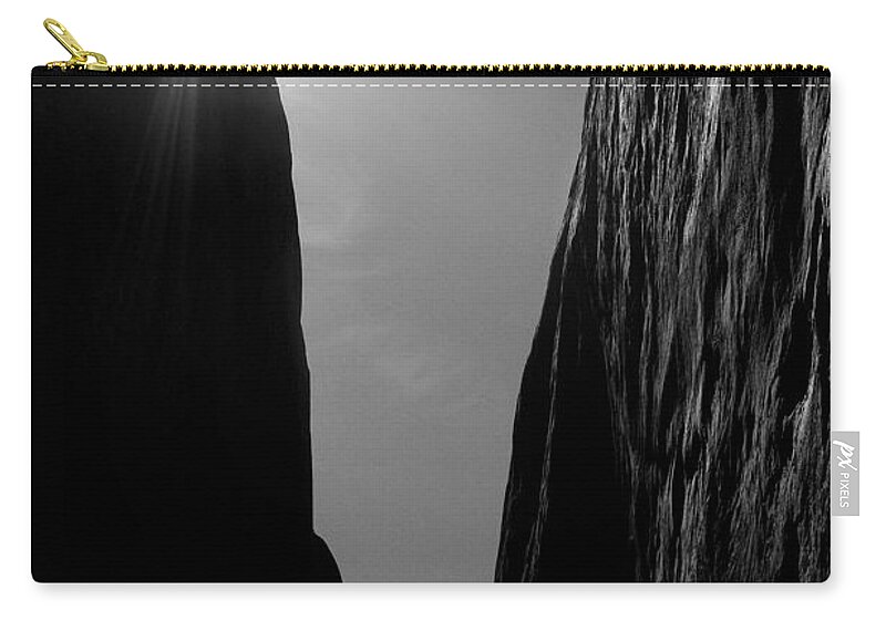 Bw Zip Pouch featuring the photograph Light of Day by Vicki Pelham