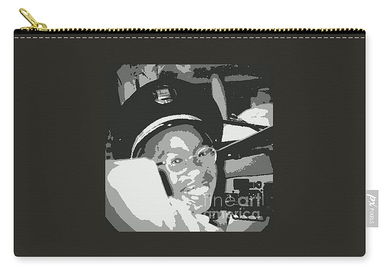 Little Boy Zip Pouch featuring the photograph Look Mom I'm A Pilot Now by Angela L Walker