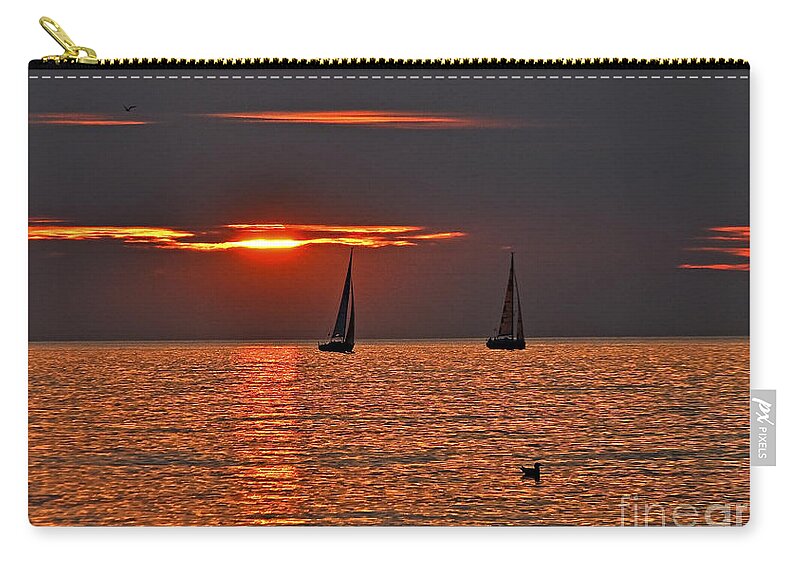 Coral Maritime Dream Zip Pouch featuring the photograph Coral Maritime Dream by Silva Wischeropp
